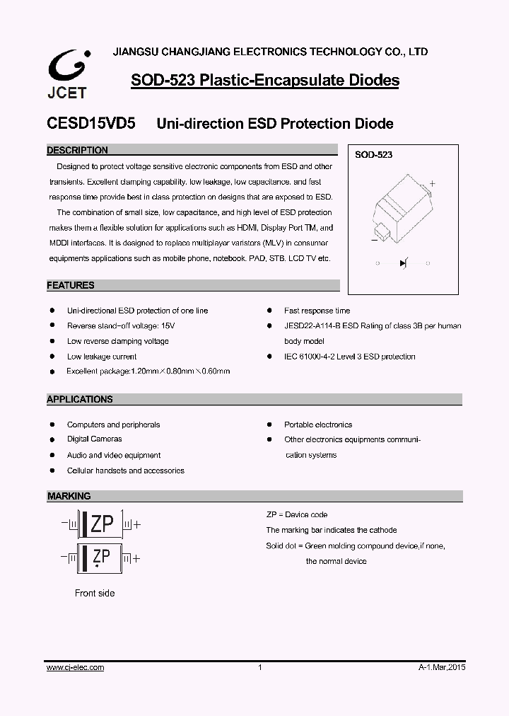 CESD15VD5_8885884.PDF Datasheet
