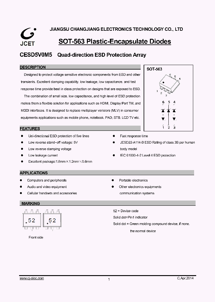 CESD5V0M5_8885898.PDF Datasheet