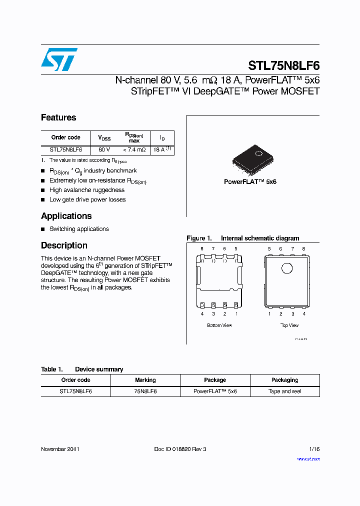 STL75N8LF6_8886401.PDF Datasheet