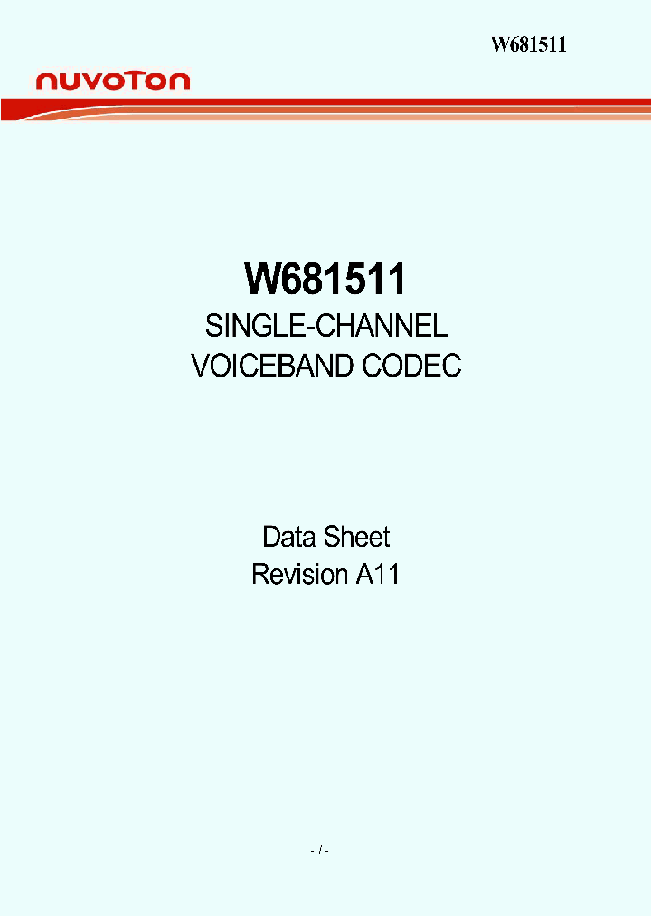 W681511SG_8886488.PDF Datasheet