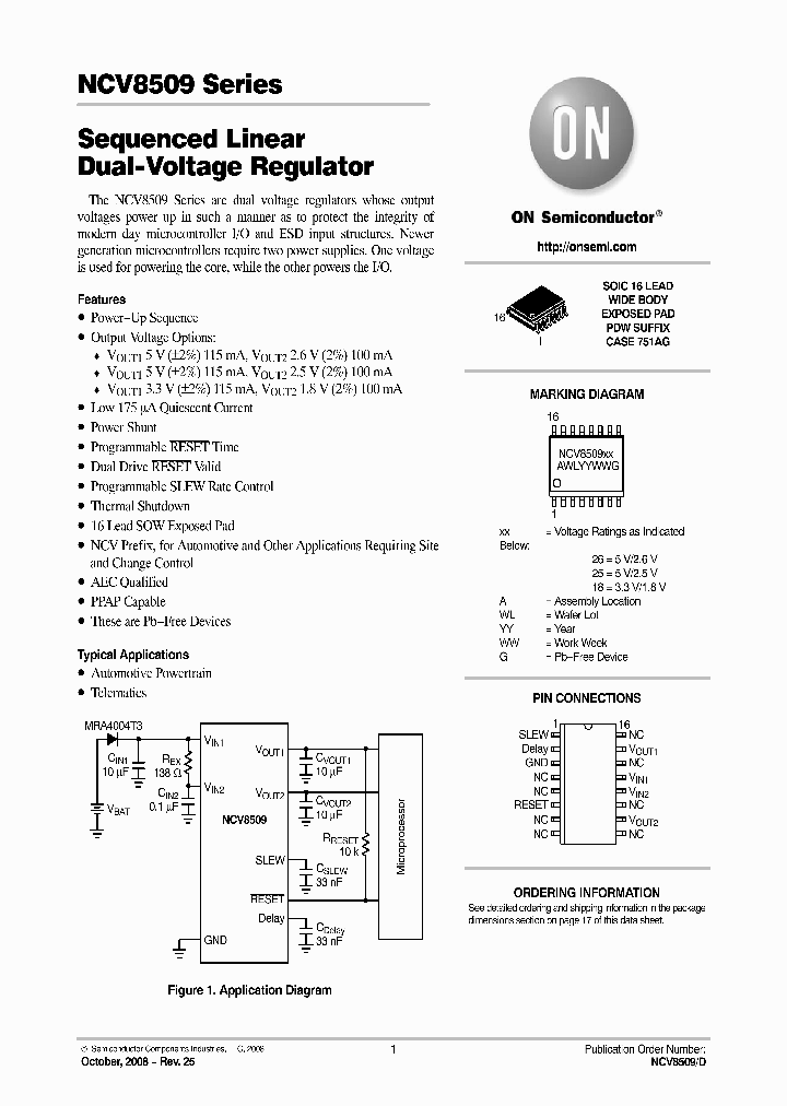 NCV8509PDW25R2G_8886638.PDF Datasheet