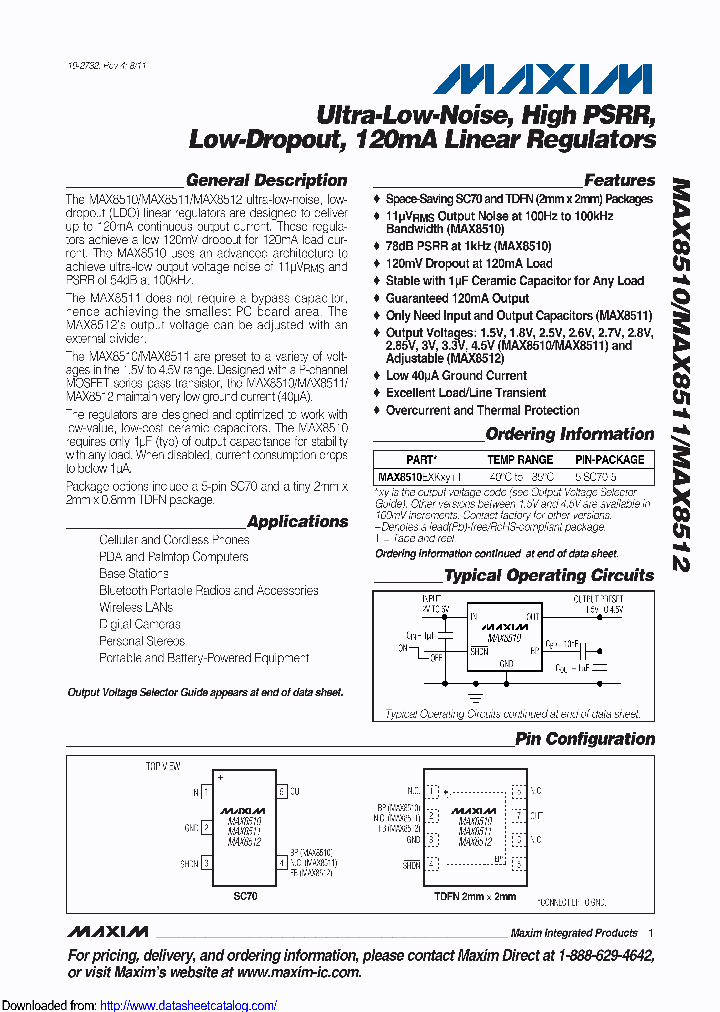 MAX8510EXK18TG65_8887655.PDF Datasheet