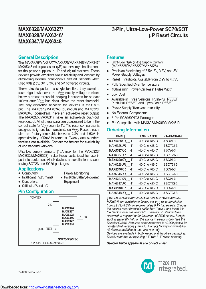 MAX6328UR23TG65_8887654.PDF Datasheet