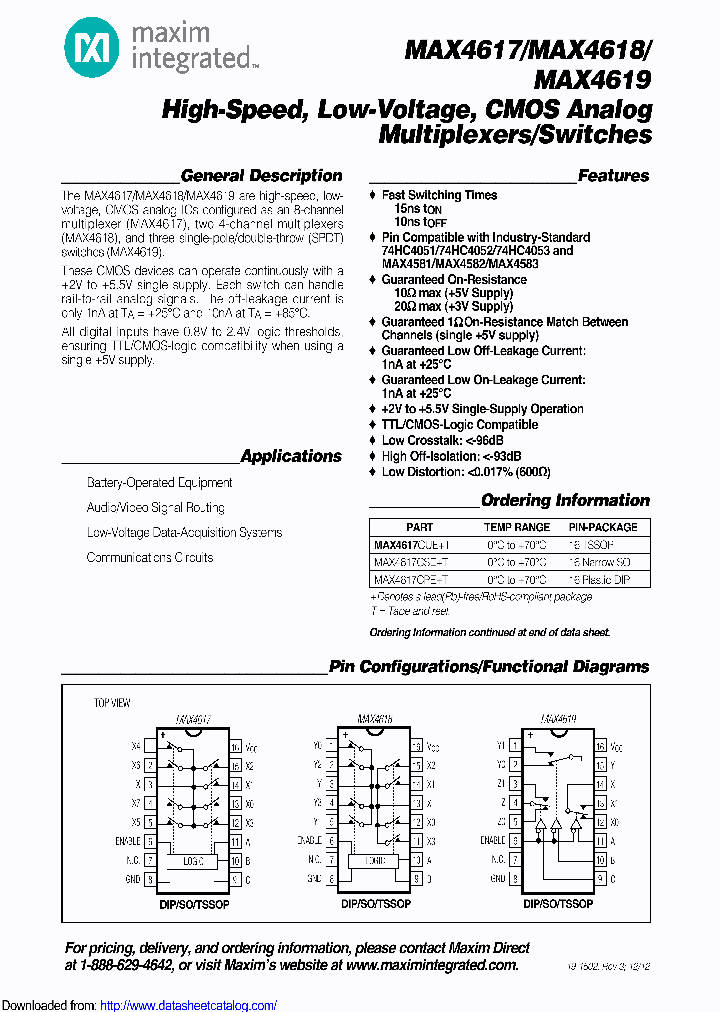 MAX4617EUETG60_8887653.PDF Datasheet