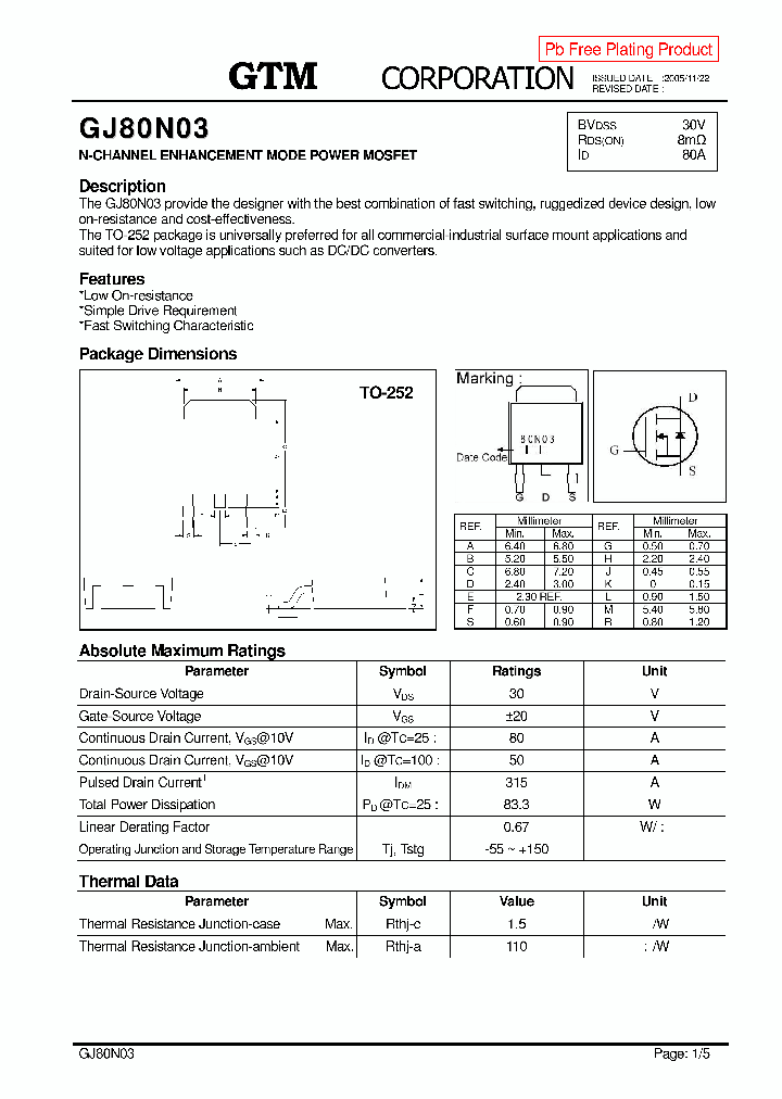 GJ80N03_8887886.PDF Datasheet