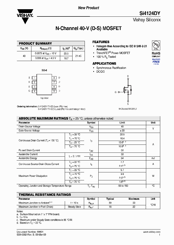 SI4124DY_8888285.PDF Datasheet