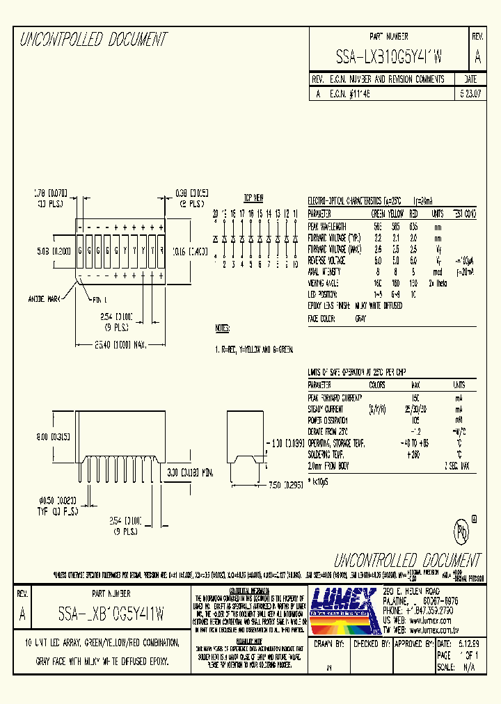 SSA-LXB10G5Y4I1W_8888365.PDF Datasheet