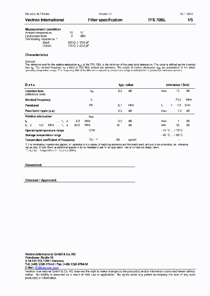 TFS70BL_8888468.PDF Datasheet