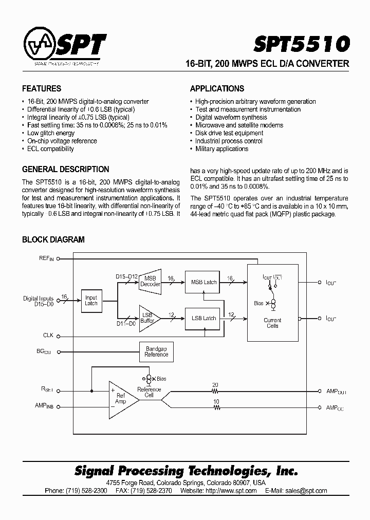 SPT5510SIM_8888631.PDF Datasheet