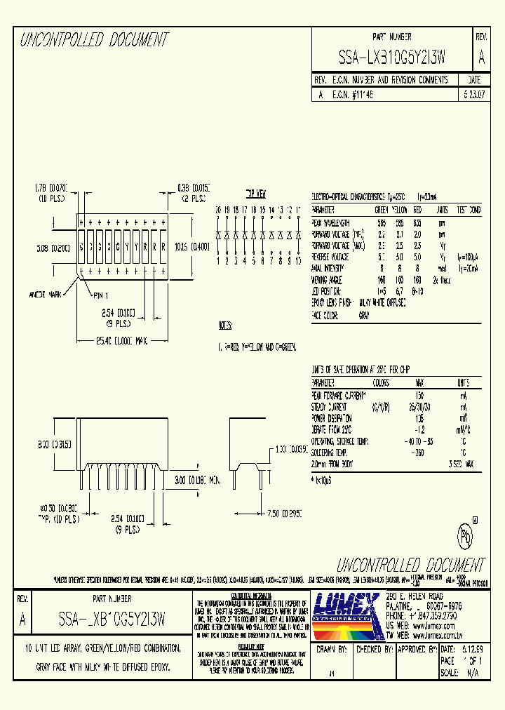 SSA-LXB10G5Y2I3W_8888364.PDF Datasheet