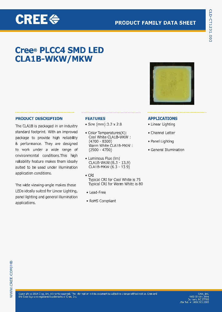 CLA1BWKWMKW_8888862.PDF Datasheet