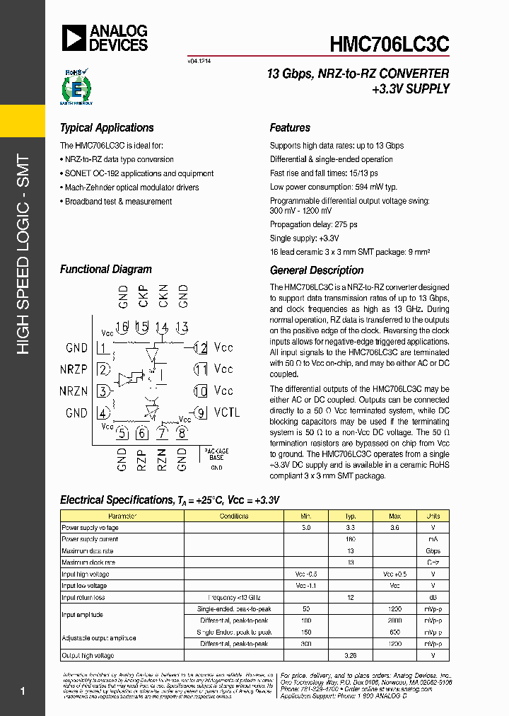 HMC706LC3C_8889079.PDF Datasheet