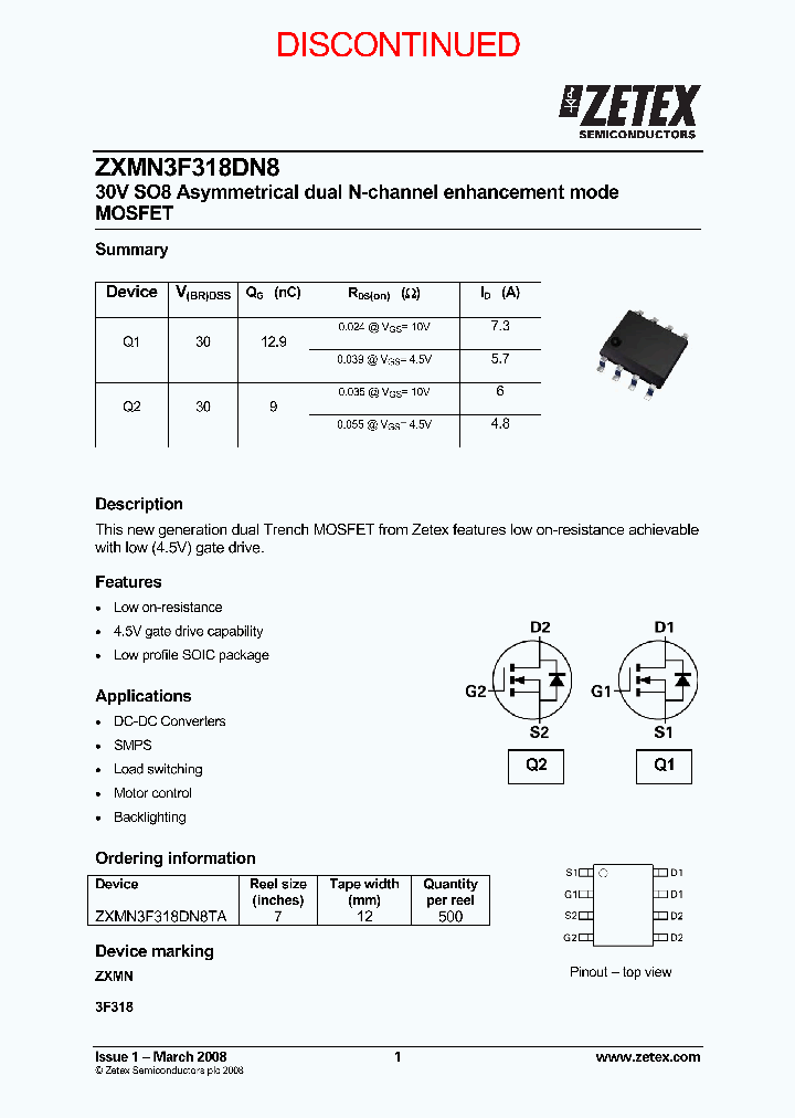 ZXMN3F318DN8_8889594.PDF Datasheet