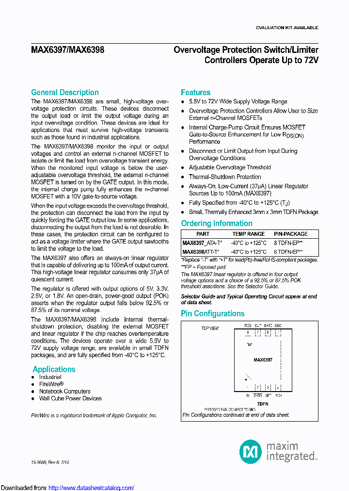 MAX6397YATA_8889677.PDF Datasheet