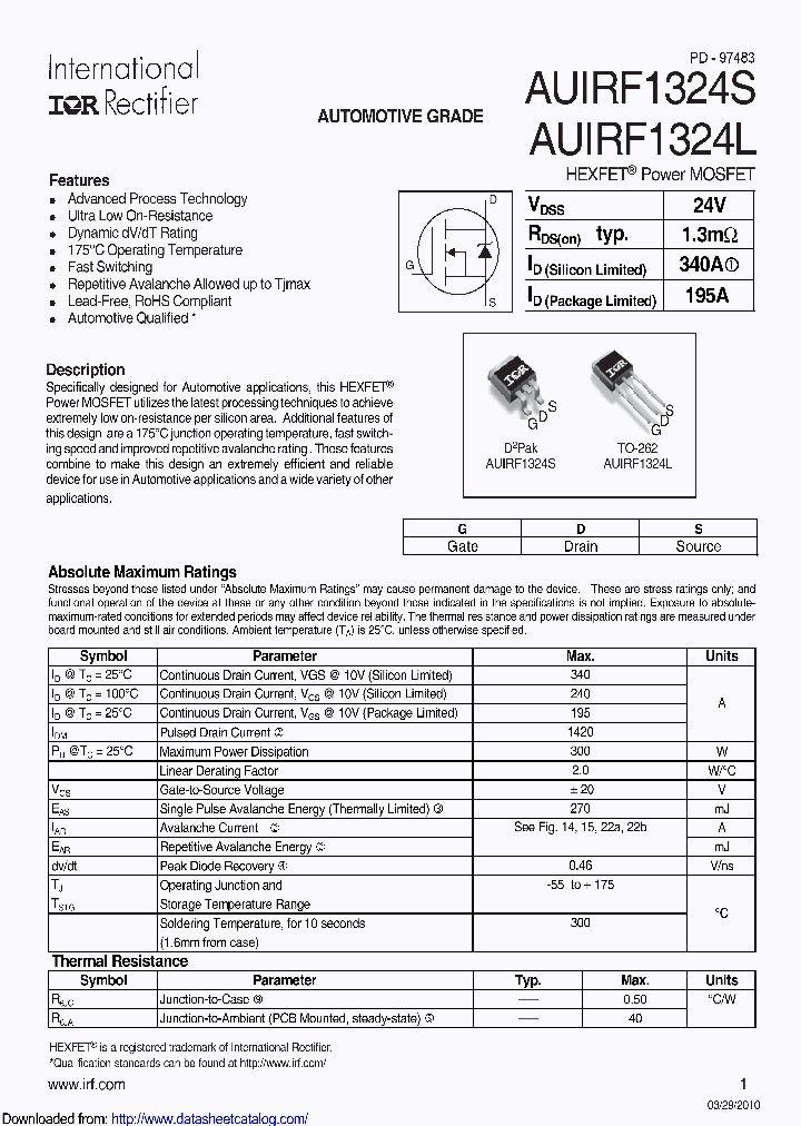AUIRF1324S_8889682.PDF Datasheet