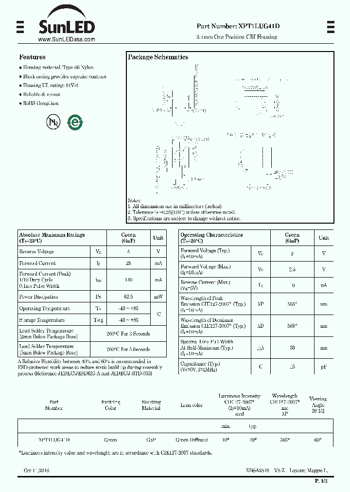 XPT1LUG41D_8889750.PDF Datasheet
