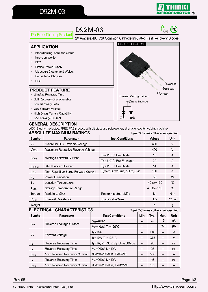 D92M-03_8889655.PDF Datasheet