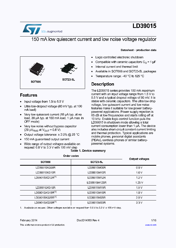 LD39015XG08R_8891623.PDF Datasheet