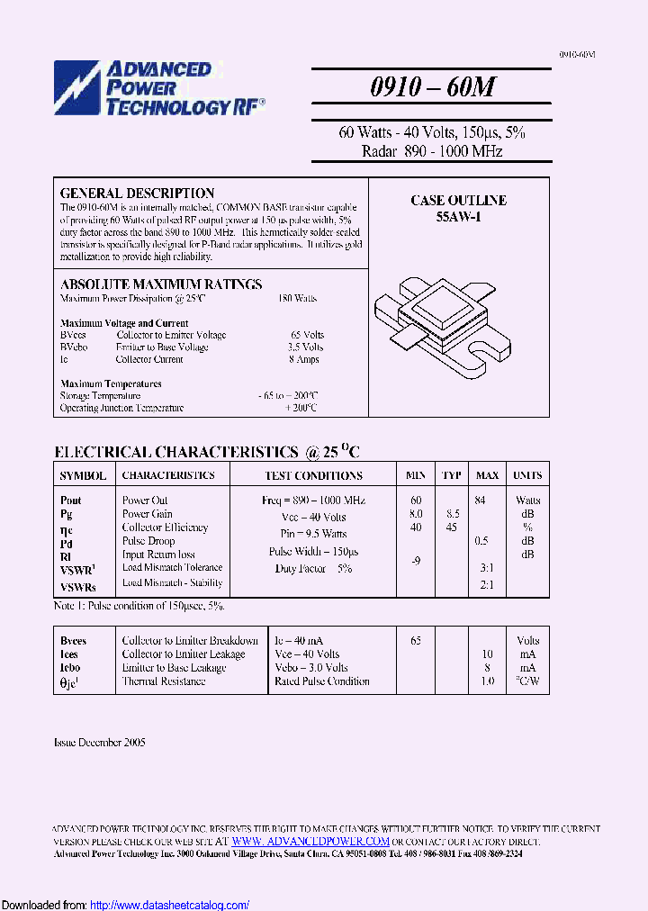 0910-60M_8891860.PDF Datasheet