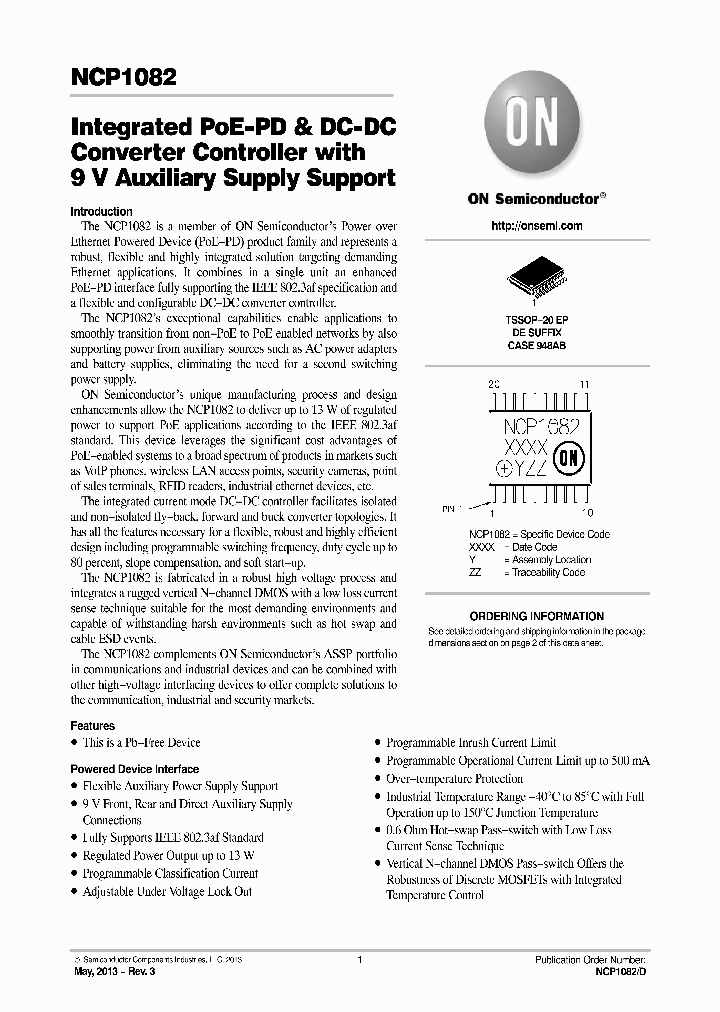 NCP1082DER2G_8892448.PDF Datasheet