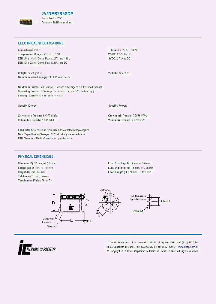 257DER2R5SDP_8892456.PDF Datasheet