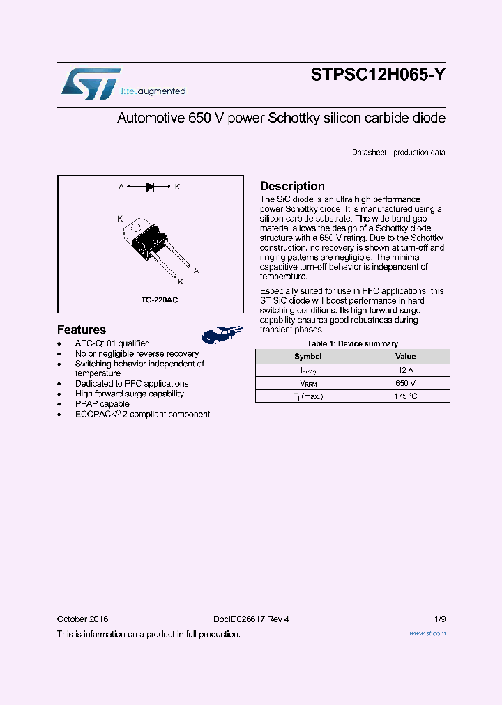STPSC12H065-Y_8892513.PDF Datasheet