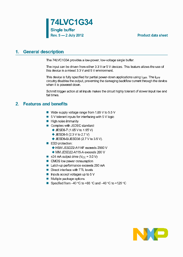 74LVC1G34GN_8894931.PDF Datasheet