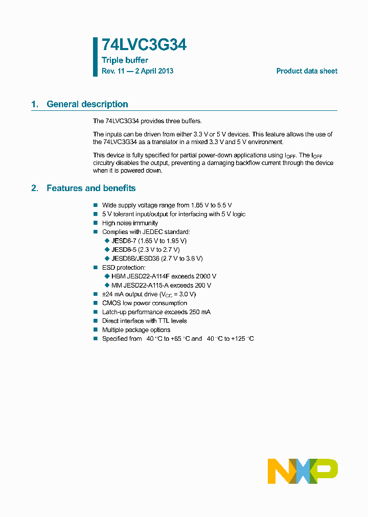 74LVC3G34GN_8894936.PDF Datasheet