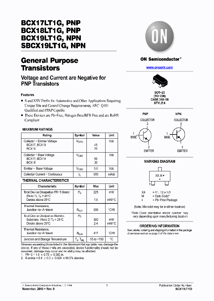 BCX17LT1G_8895127.PDF Datasheet