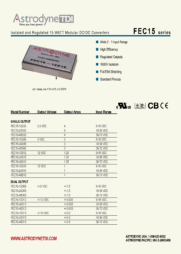 FEC15-12S05_8895685.PDF Datasheet