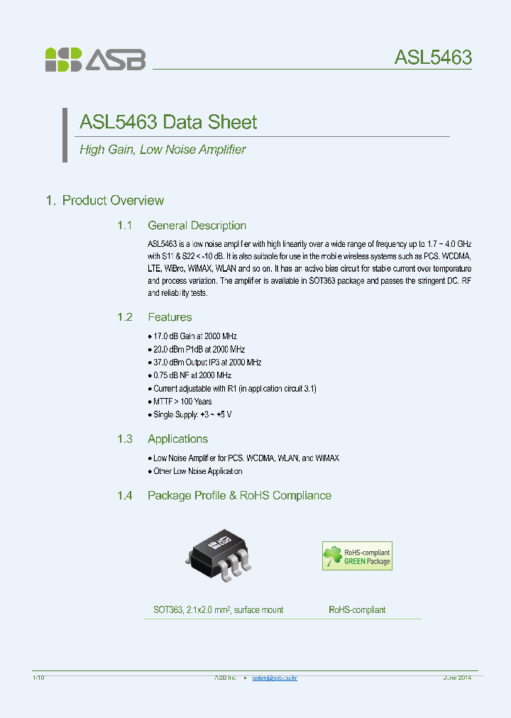 ASL5463_8896553.PDF Datasheet