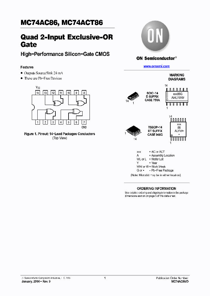MC74AC86_8896764.PDF Datasheet