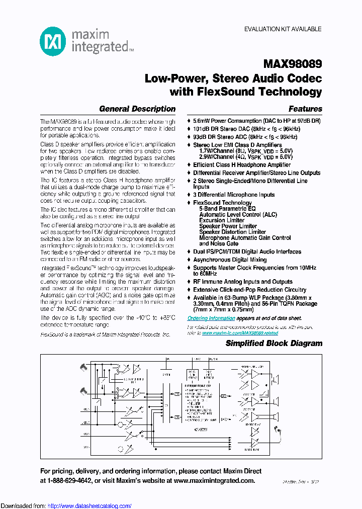 MAX98089_8897507.PDF Datasheet
