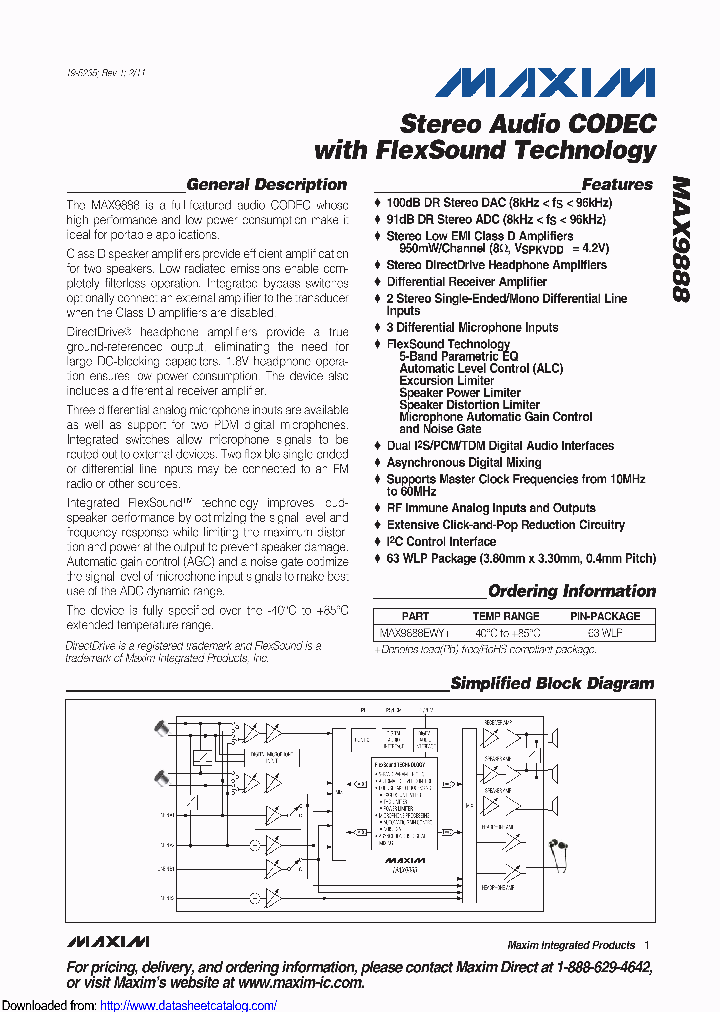 MAX9888_8897525.PDF Datasheet