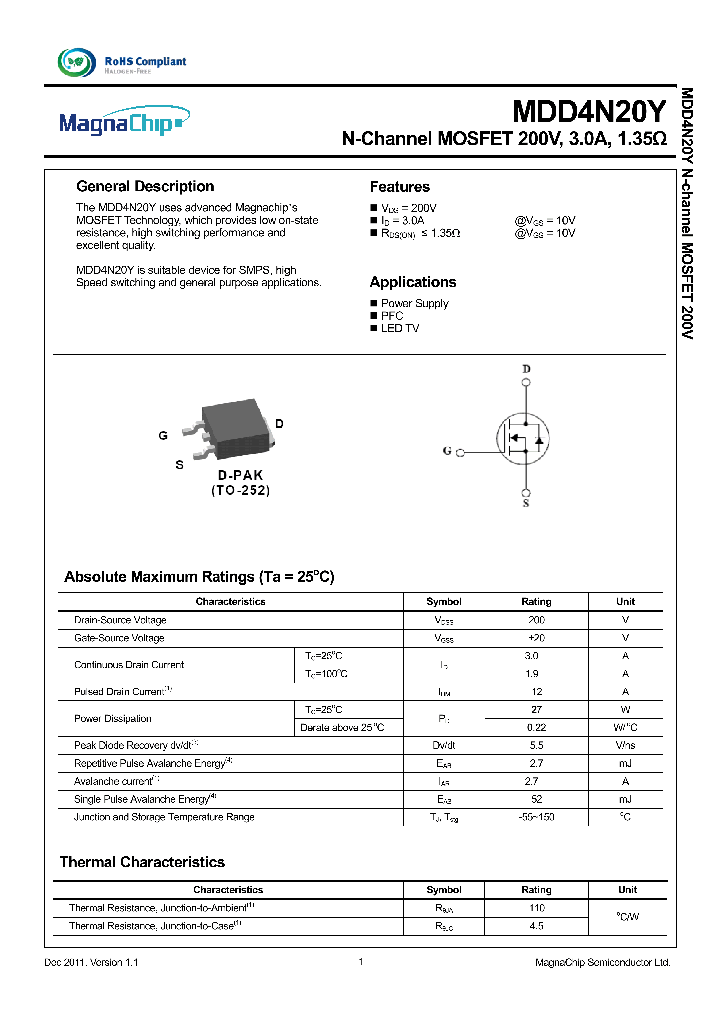 MDD4N20Y_8897948.PDF Datasheet