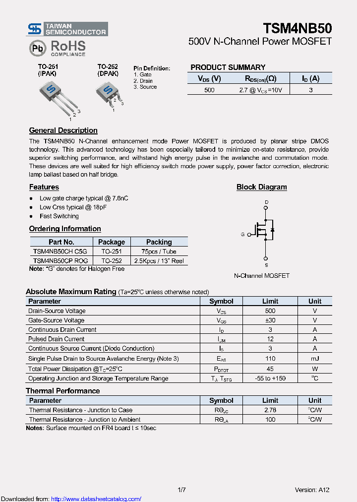TSM4NB50CH_8897881.PDF Datasheet