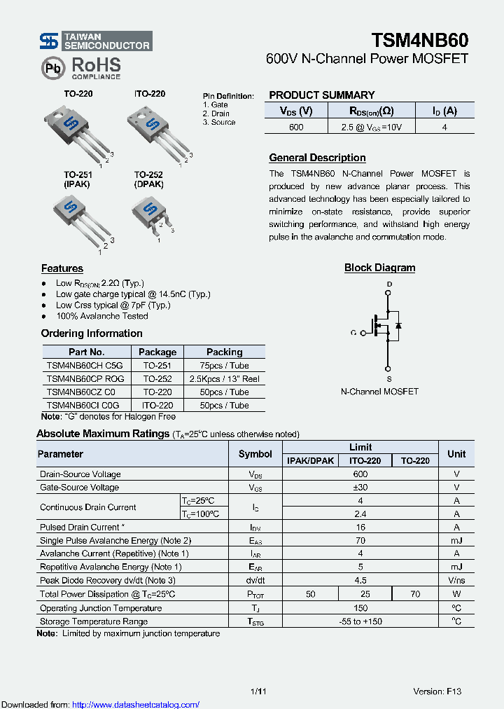 TSM4NB60CH_8897883.PDF Datasheet