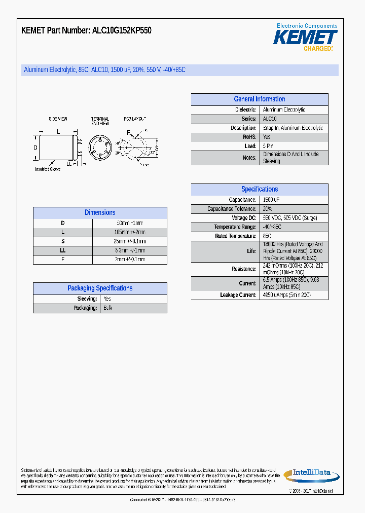 ALC10G152KP550_8898314.PDF Datasheet