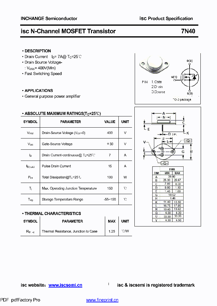 7N40_8898547.PDF Datasheet