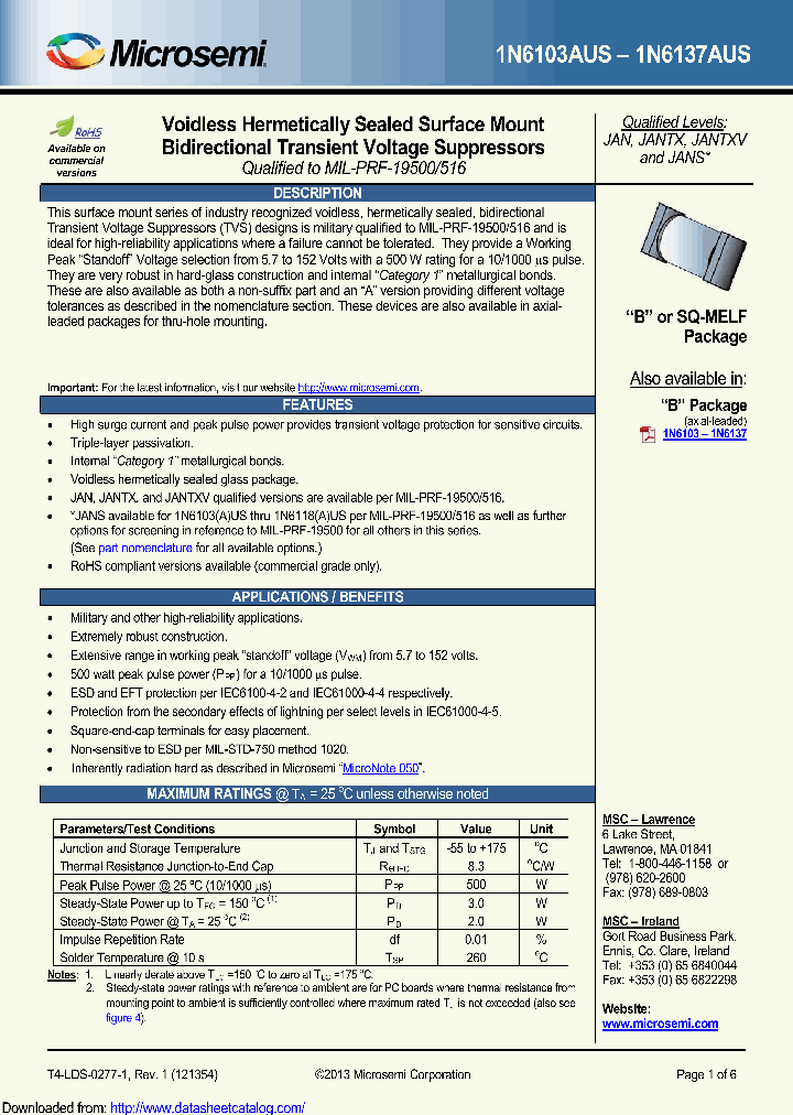 1N6114USE3_8898748.PDF Datasheet