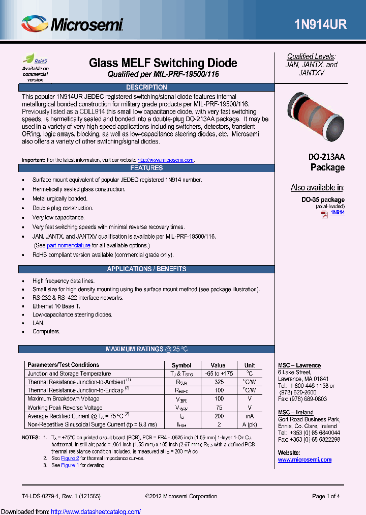 1N914URE3_8898752.PDF Datasheet