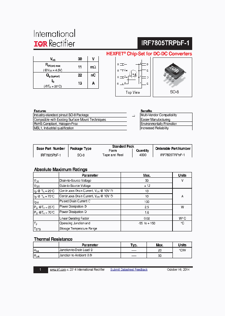 IRF7805PBF-1_8898870.PDF Datasheet