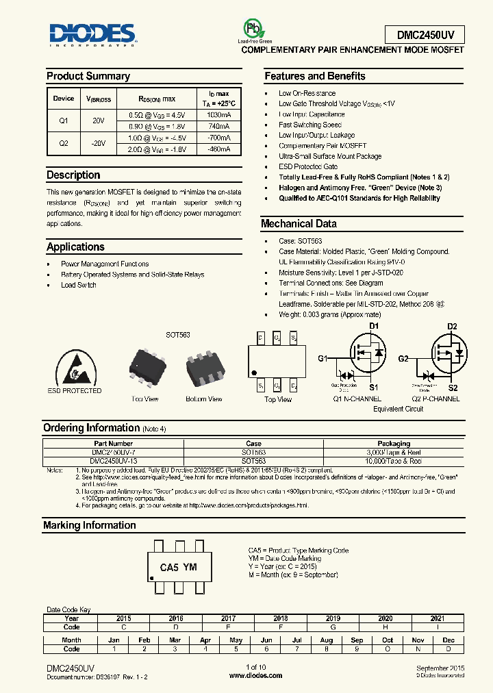 DMC2450UV-13_8899926.PDF Datasheet