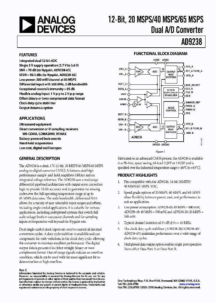 AD9238BSTRL-65_8899936.PDF Datasheet