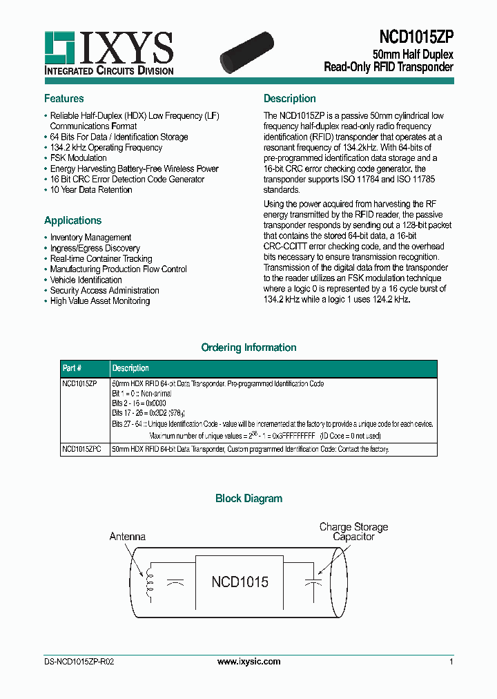 NCD1015ZP_8900006.PDF Datasheet