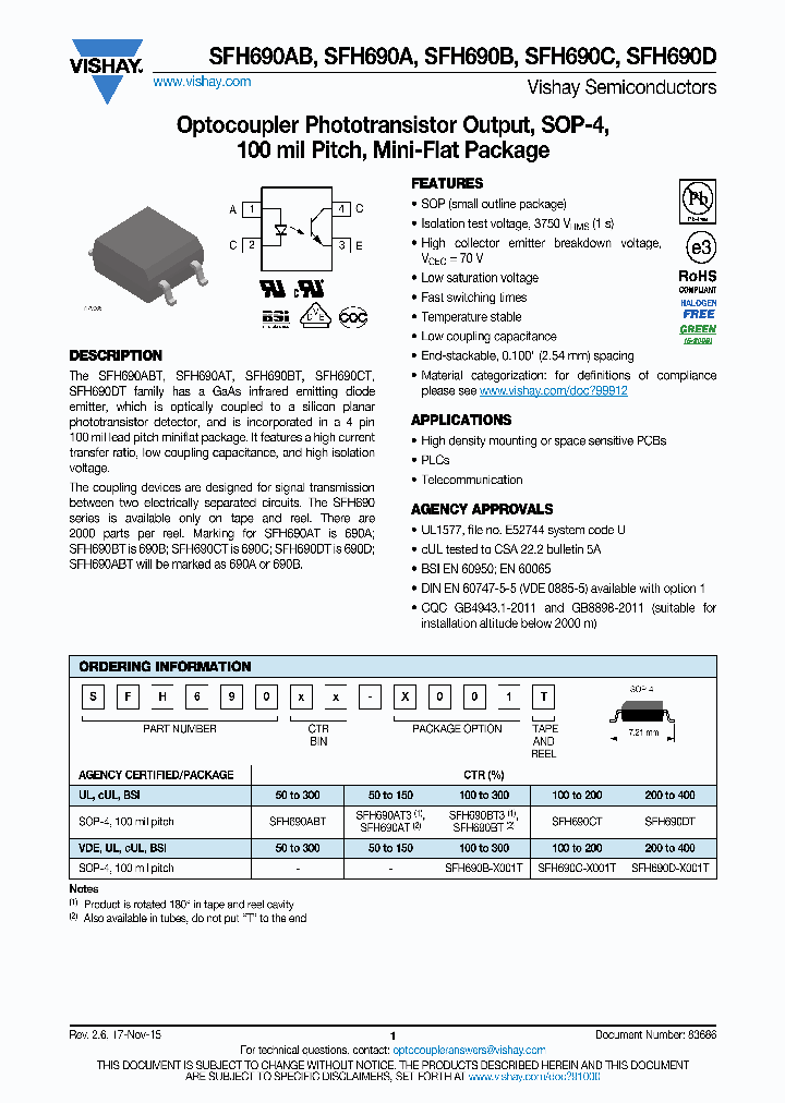 SFH690A_8900105.PDF Datasheet