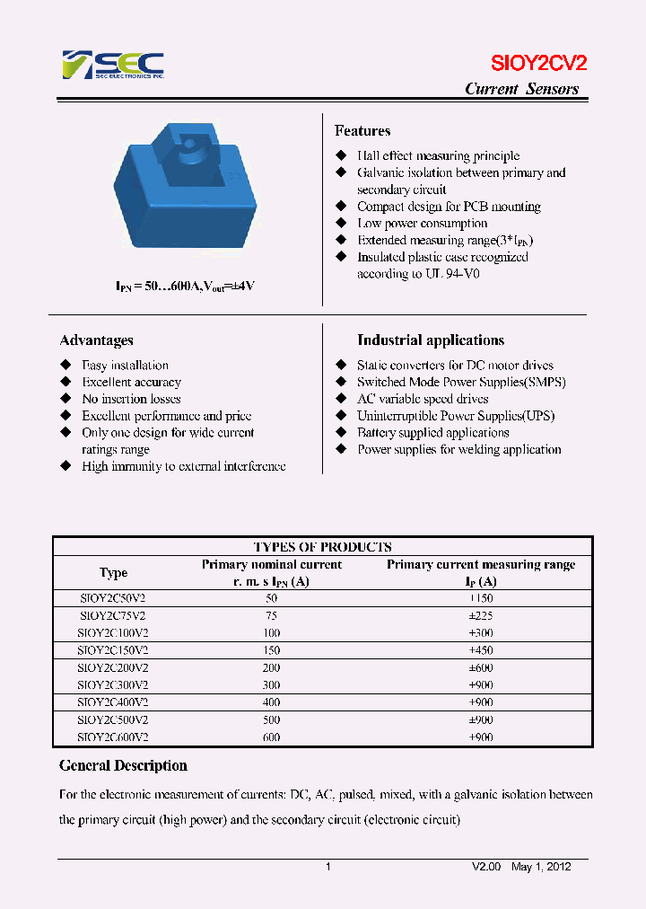 SIOY2C600V2_8900186.PDF Datasheet