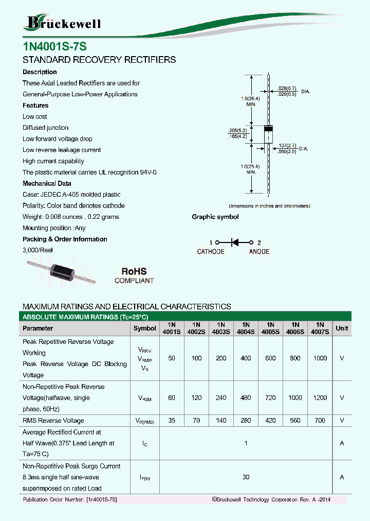 1N4007S_8900241.PDF Datasheet