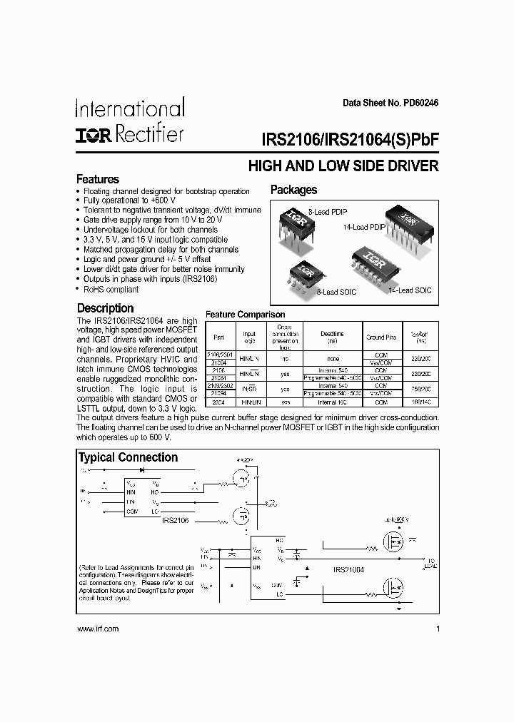 IRS2106_8900483.PDF Datasheet