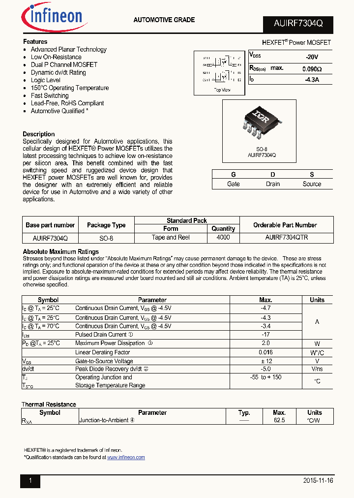 AUIRF7304QTR_8901148.PDF Datasheet